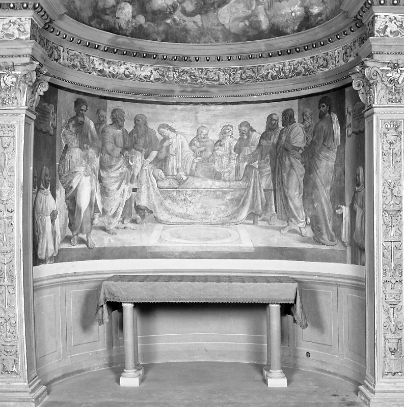 Transito della Madonna (dipinto) di Francucci Innocenzo detto Innocenzo da Imola (sec. XVI)