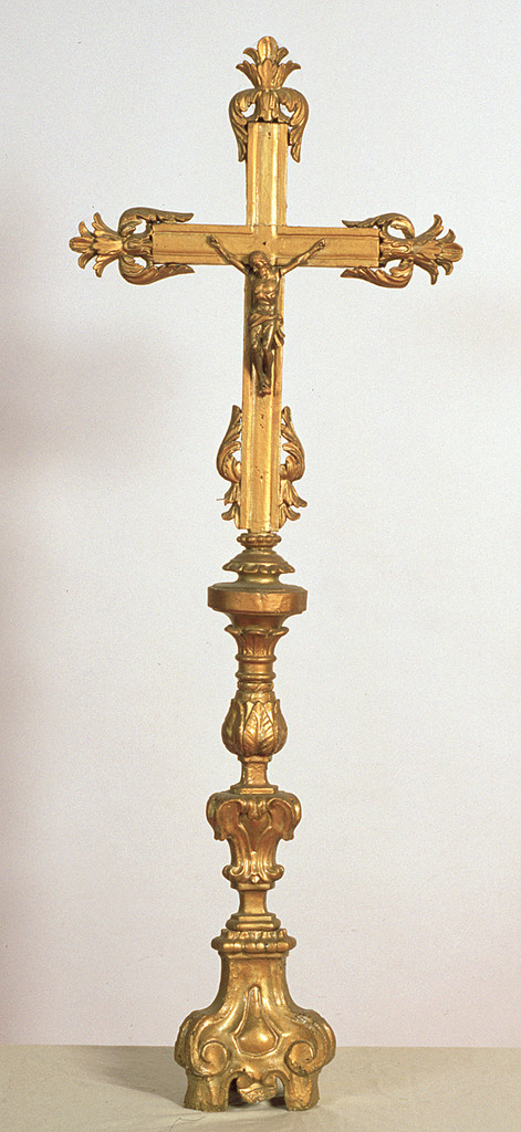 croce d'altare, opera isolata - ambito ferrarese (sec. XVIII)