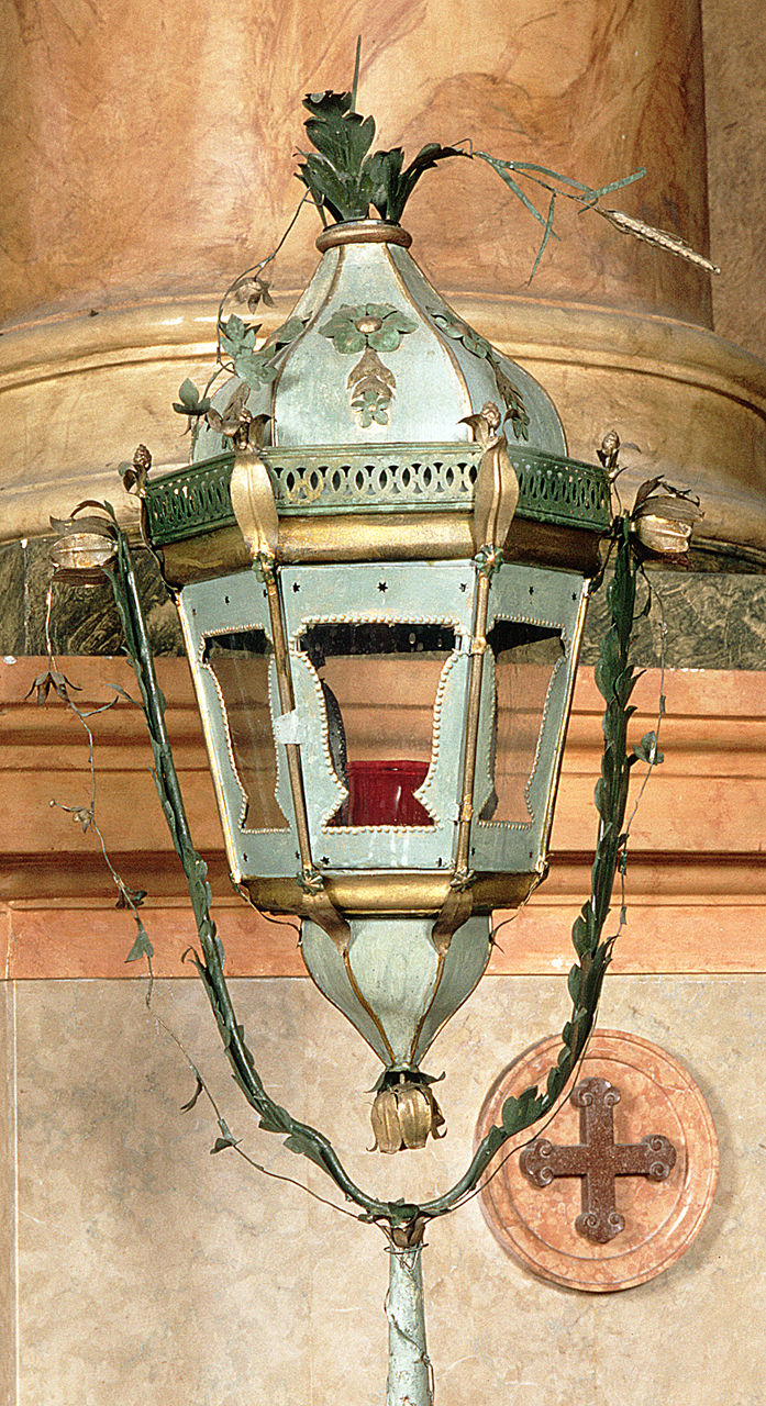 lanterna processionale, serie - ambito ferrarese (metà sec. XIX)