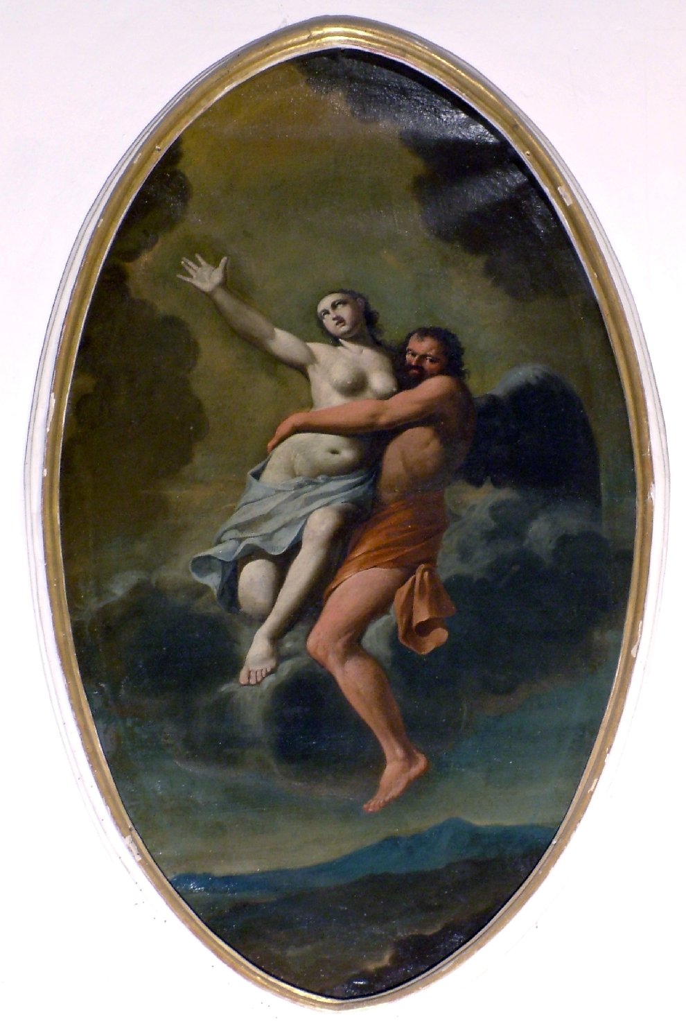 Borea rapisce Orizia (dipinto, elemento d'insieme) di Graziani Ercole il Giovane (attribuito) (inizio sec. XVIII)
