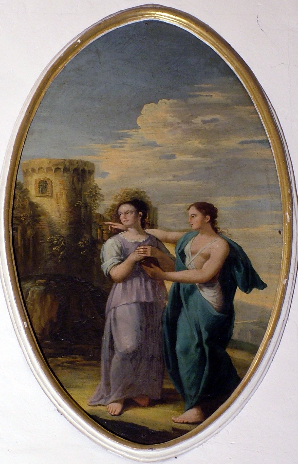 Venere ordina a Psiche di andare da Proserpina (dipinto, elemento d'insieme) di Graziani Ercole il Giovane (attribuito) (inizio sec. XVIII)