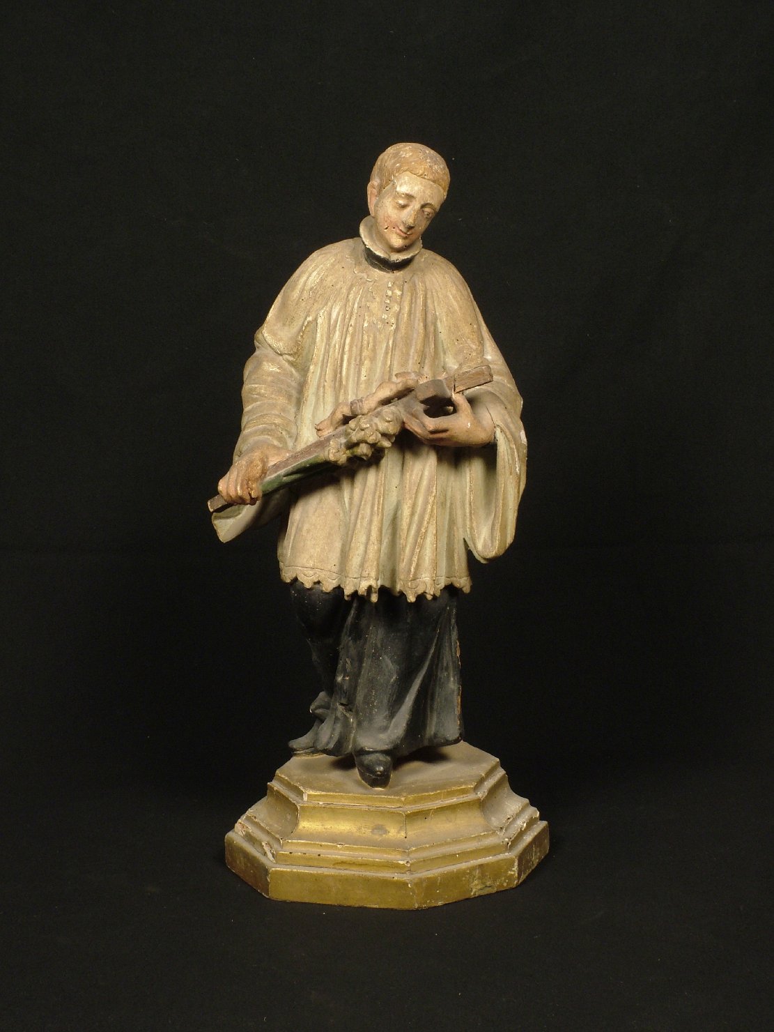 San Luigi Gonzaga (statua, pendant) - bottega bolognese (sec. XVIII)