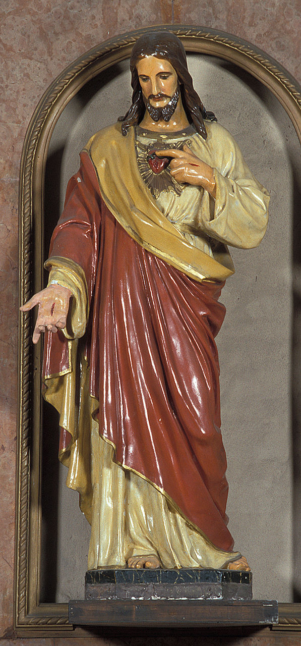 Sacro Cuore di Gesù (statua) - bottega ferrarese (terzo quarto sec. XX)