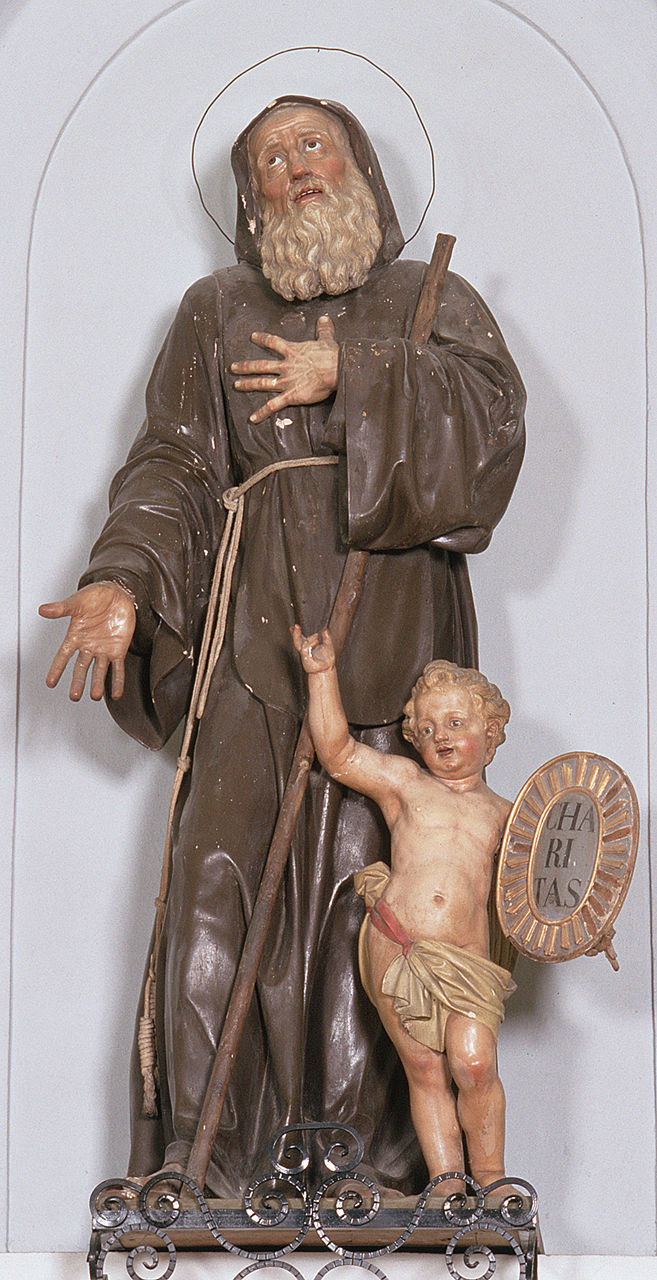 San Francesco di Paola (statua) - bottega italiana (fine sec. XIX)