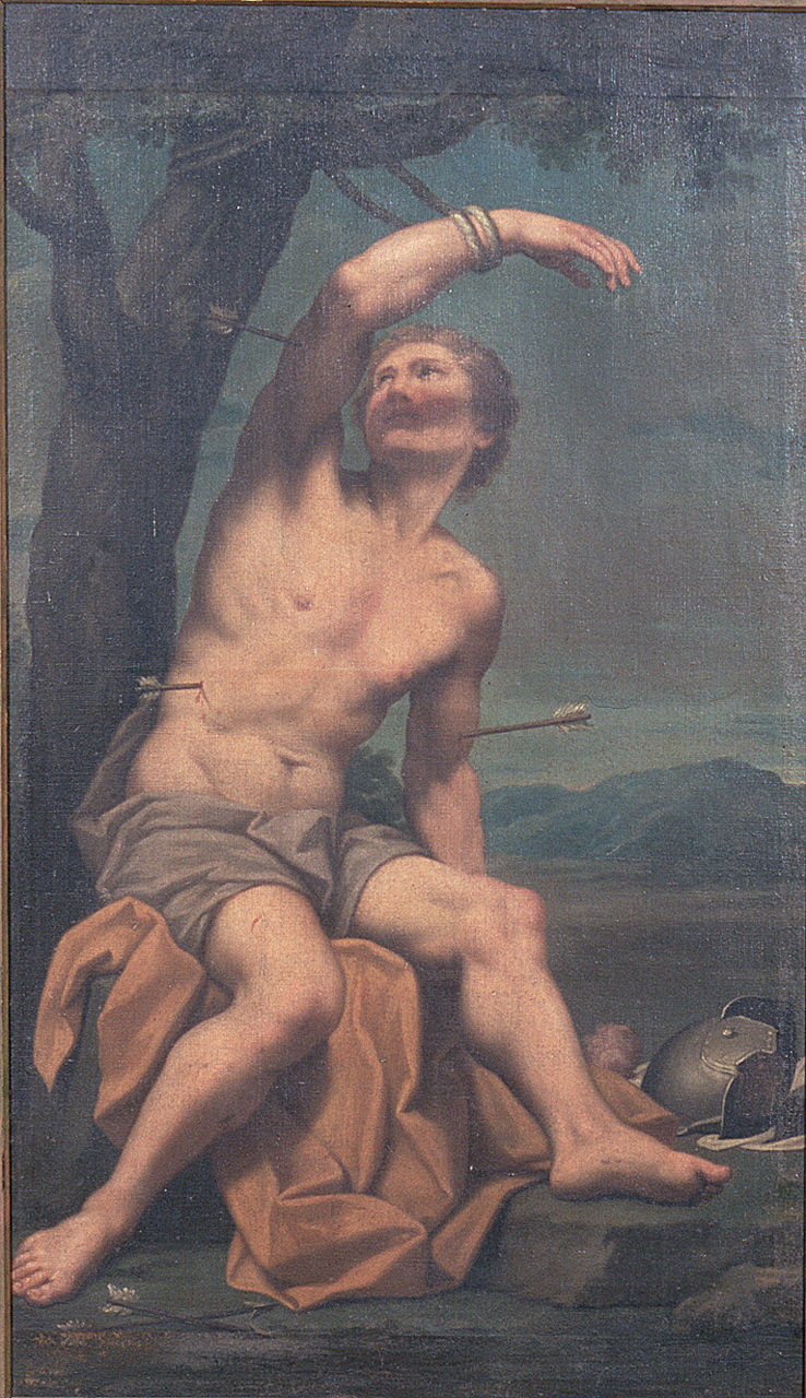 San Sebastiano (dipinto, elemento d'insieme) - ambito ferrarese (fine/inizio secc. XVIII/ XIX)