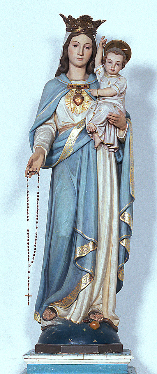 Madonna con Bambino (statua) di Mussner Giovanni Vincenzo (sec. XX)