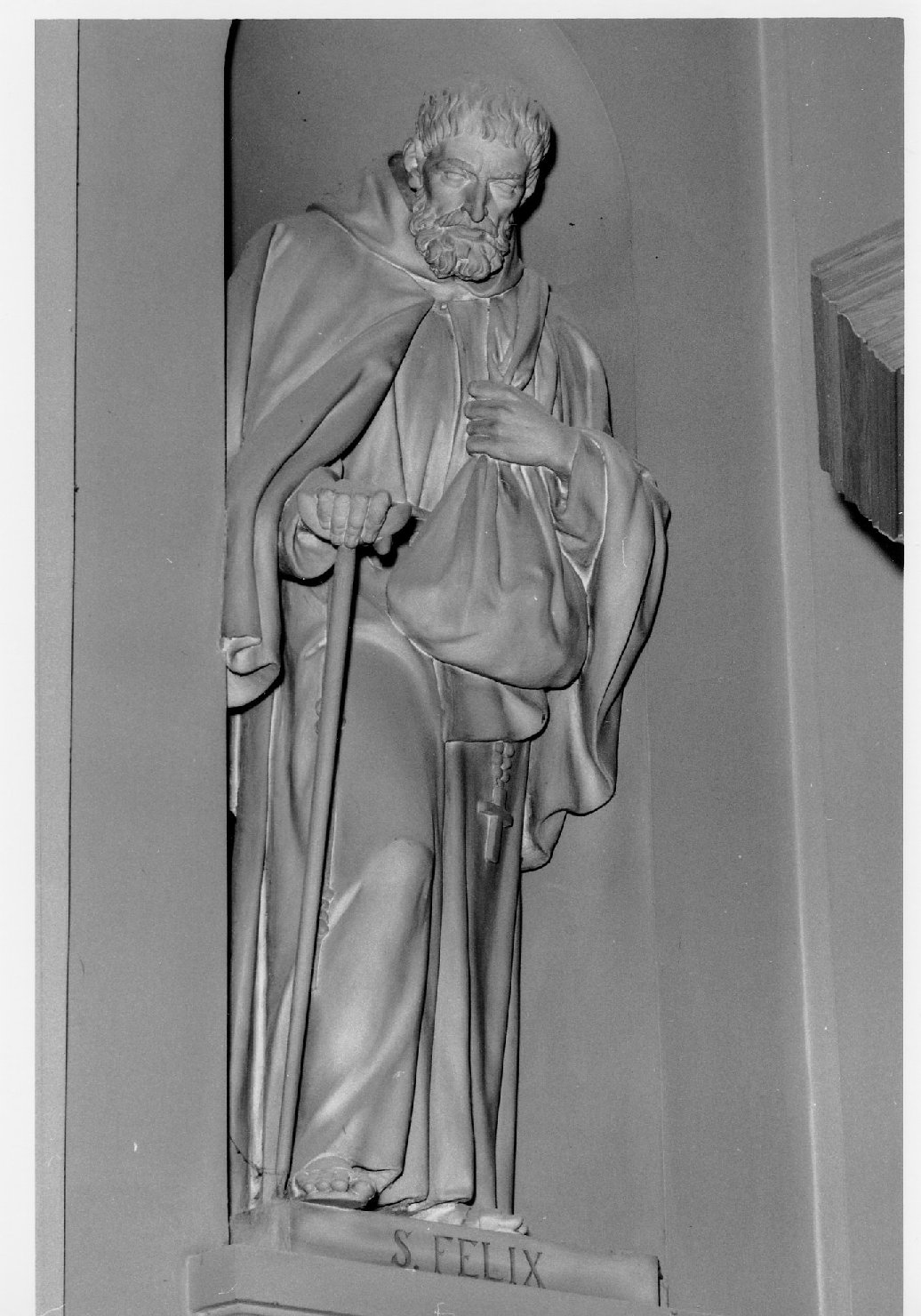 San Felice da Cantalice (statua) di Testoni Vincenzo (metà sec. XIX)