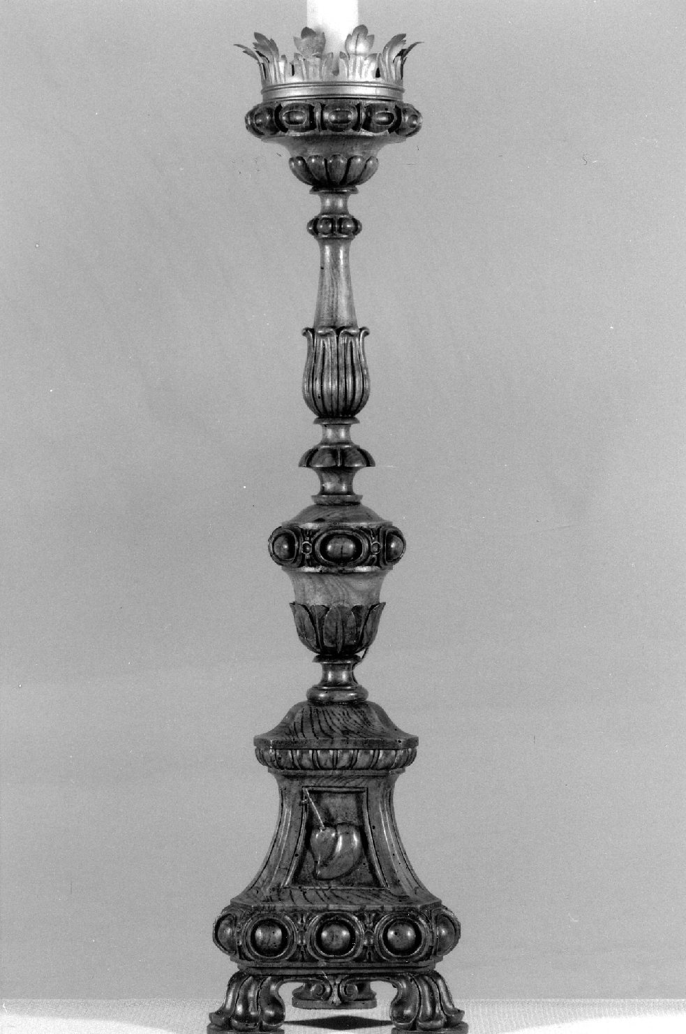 candeliere d'altare - produzione bolognese (sec. XIX)