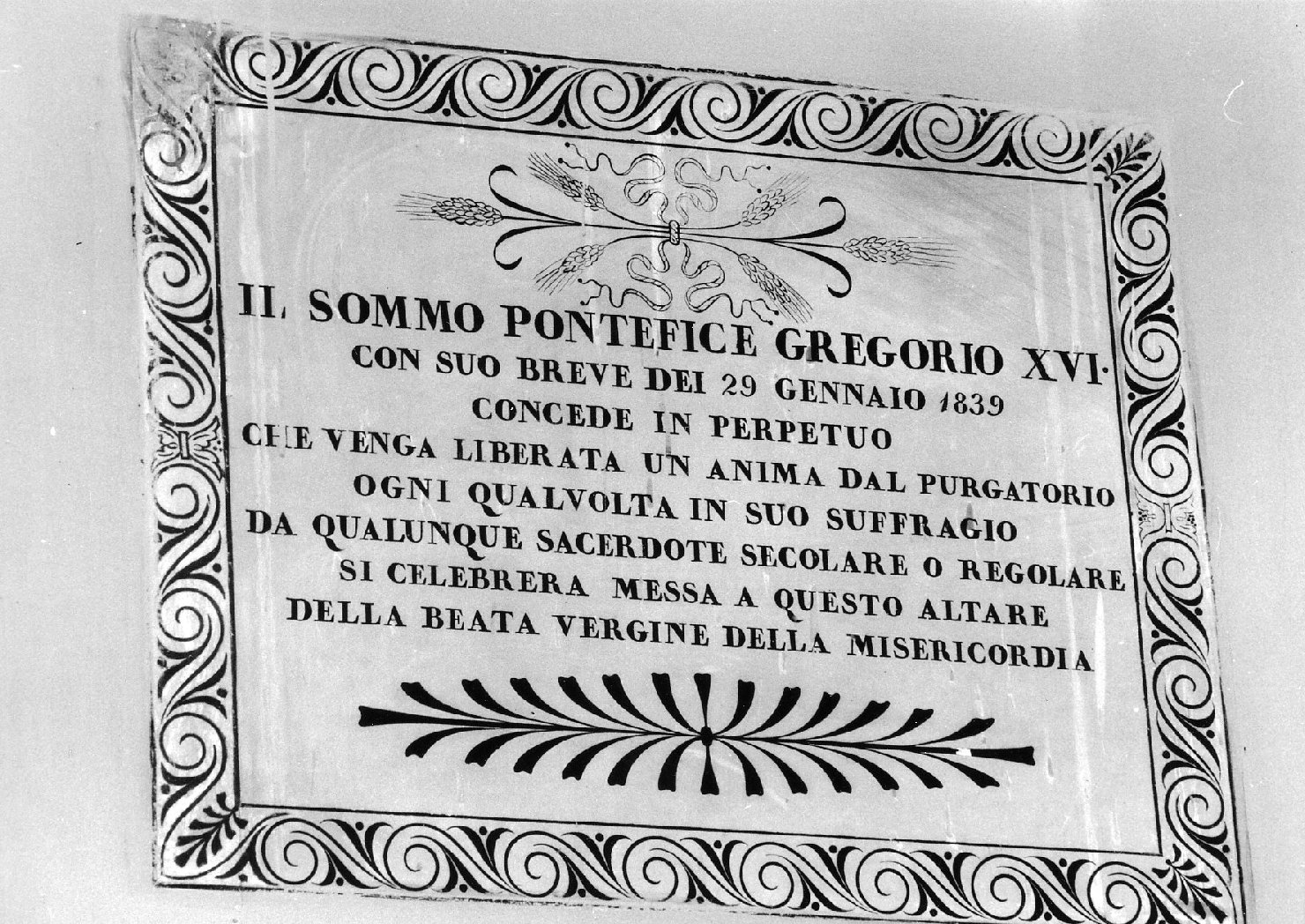 lapide commemorativa - produzione bolognese (sec. XIX)