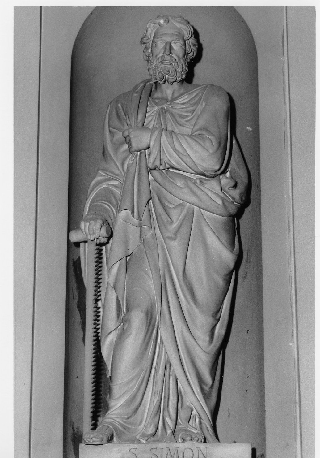 San Simone apostolo (statua) di Testoni Vincenzo (metà sec. XIX)