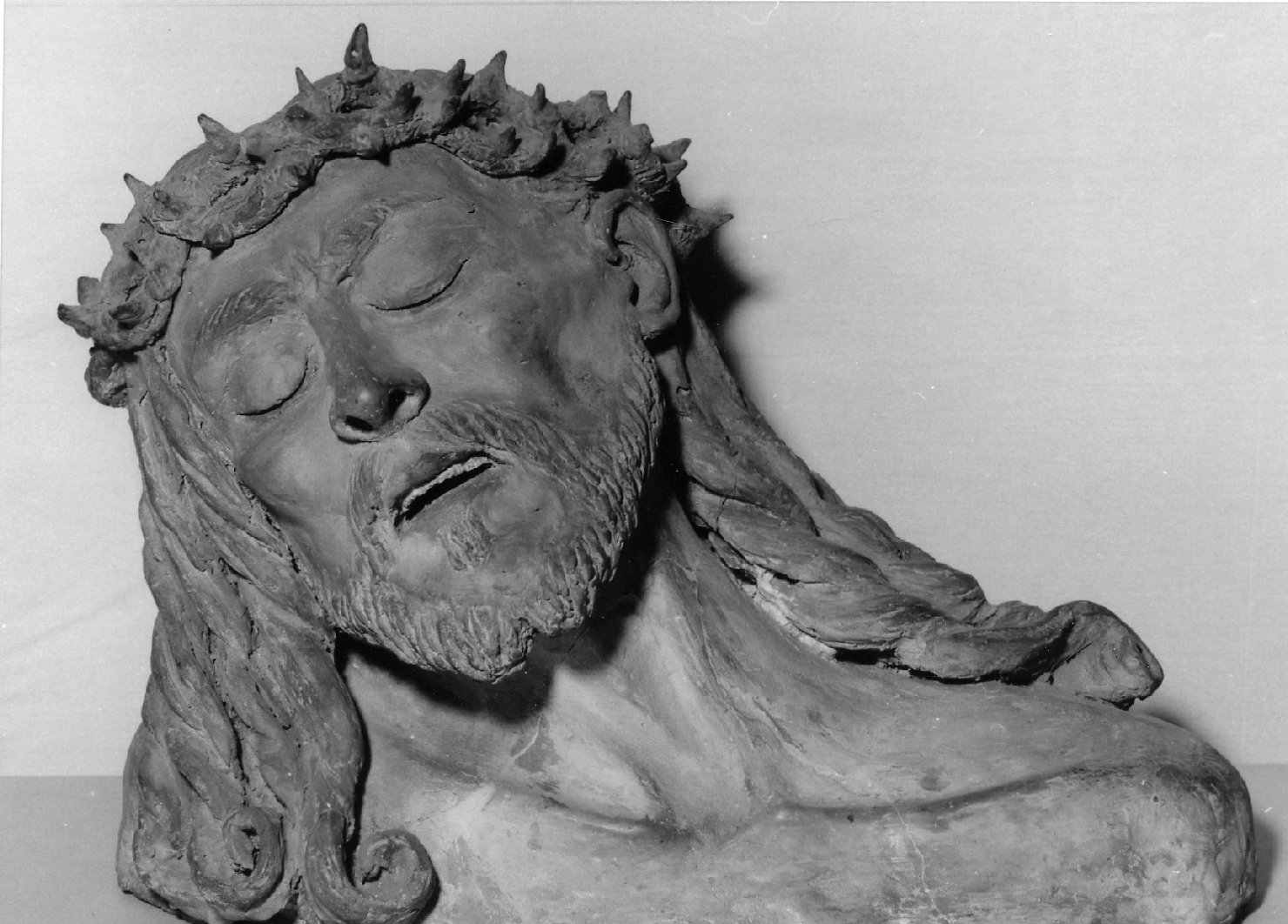 Testa di Cristo morto (scultura) - ambito Italia settentrionale (metà sec. XVII)