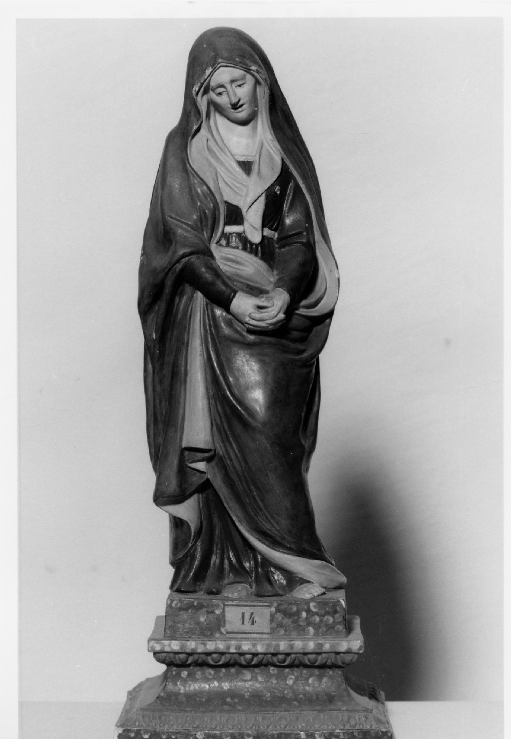 Madonna addolorata (statuetta) di Ballanti Giovanni Battista detto Graziani (bottega) (seconda metà sec. XVIII)