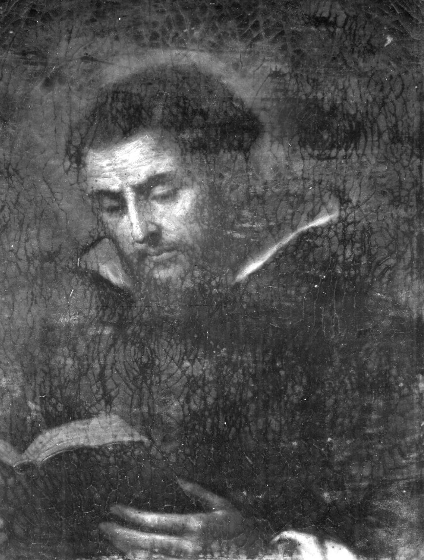 San Domenico leggente (dipinto) di Barbieri Giovanni Francesco detto Guercino (cerchia) (metà sec. XVII)