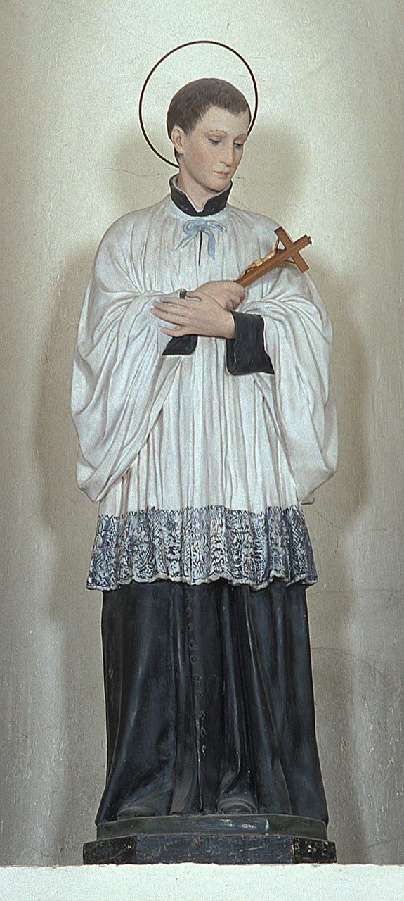 San Luigi Gonzaga (statua) - ambito ferrarese (sec. XIX)