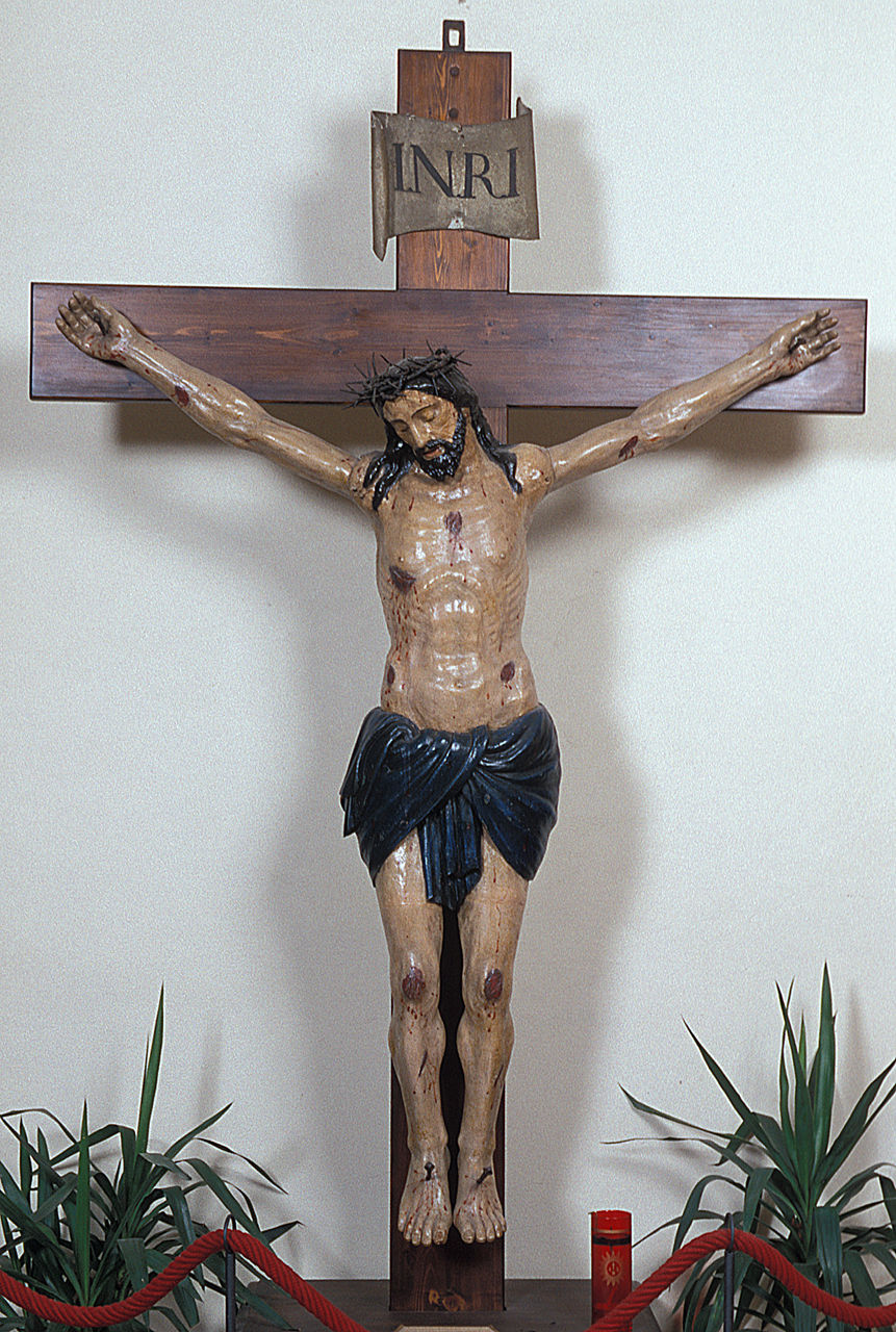 Cristo crocifisso (statua) - ambito ferrarese (sec. XVII)