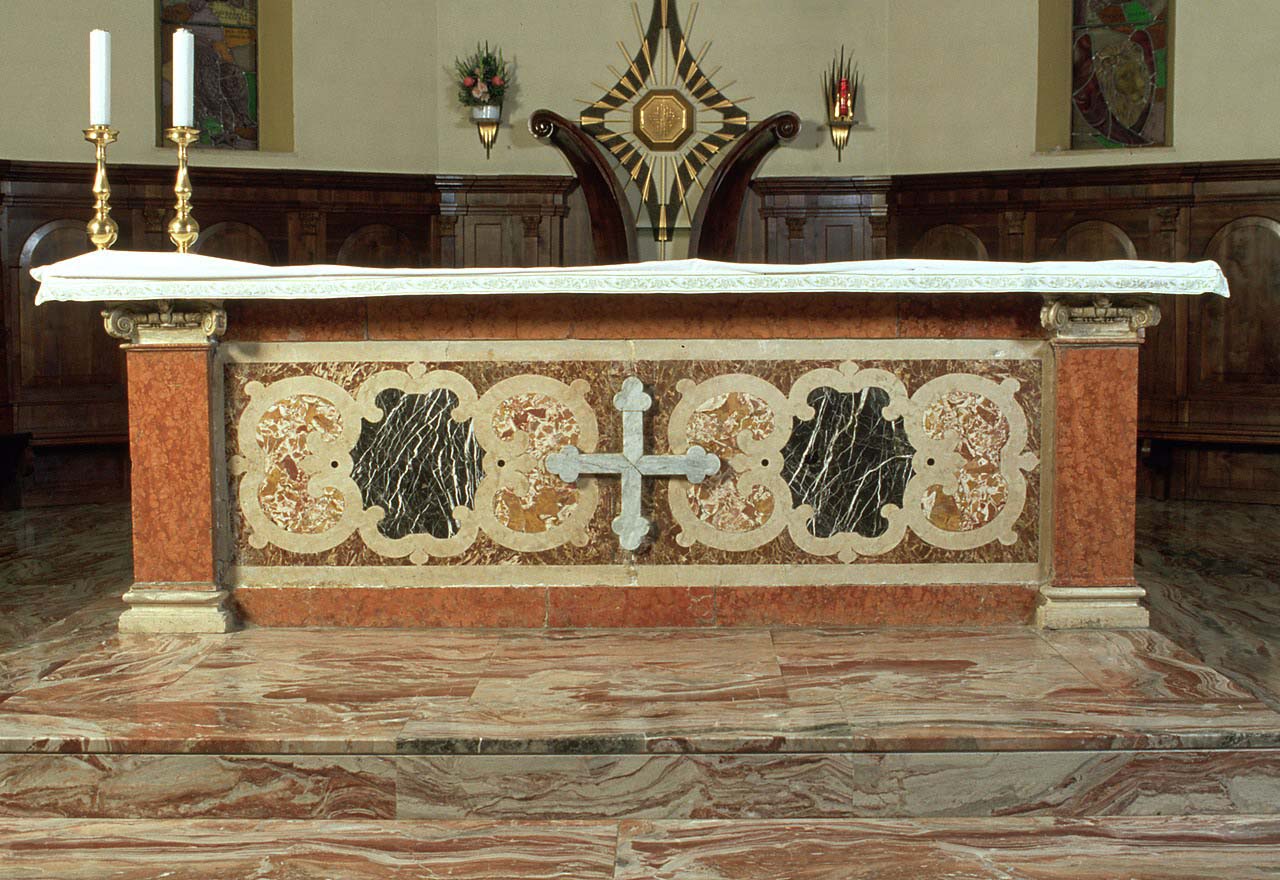 altare maggiore, opera isolata - ambito ferrarese (sec. XVII)