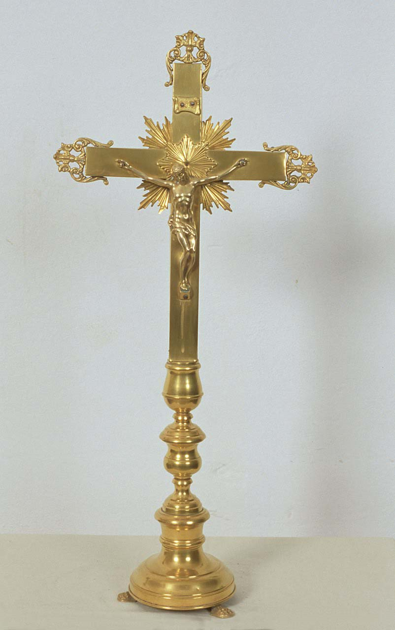 croce d'altare, opera isolata - manifattura italiana (primo quarto sec. XX)