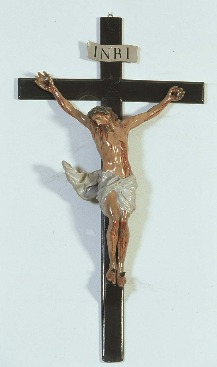 Gesù Cristo crocifisso (statua, opera isolata) - ambito ferrarese (fine/inizio secc. XVIII/ XIX)