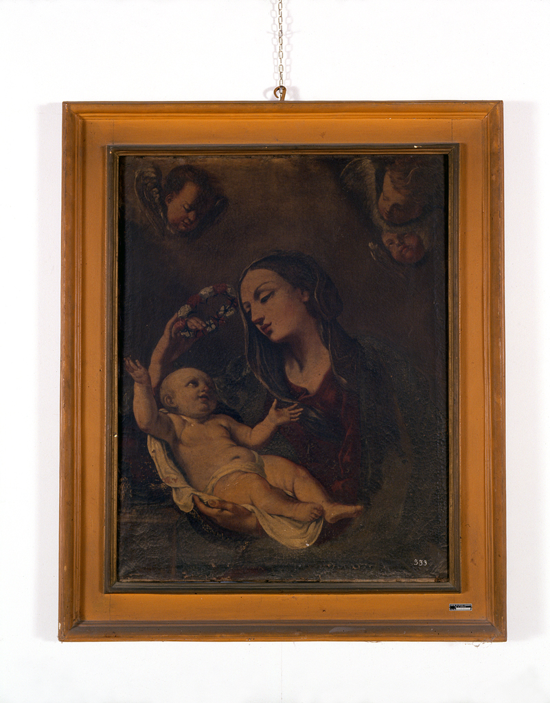 Madonna che corona Gesù Bambino (dipinto) - ambito bolognese (seconda metà sec. XVIII)