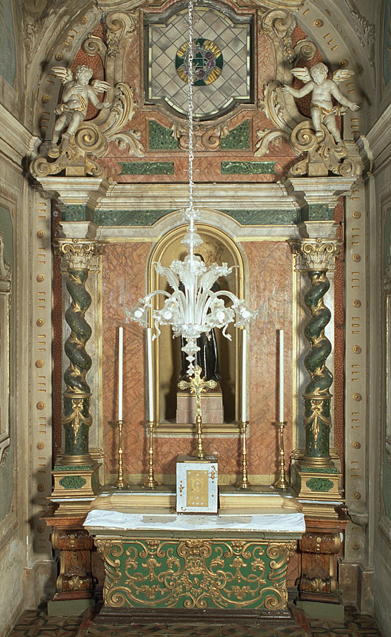 altare, elemento d'insieme - bottega ferrarese (metà sec. XVIII)