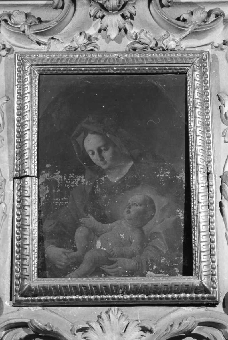 Madonna con Bambino (quadro d'altare) - ambito bolognese (seconda metà sec. XVII)