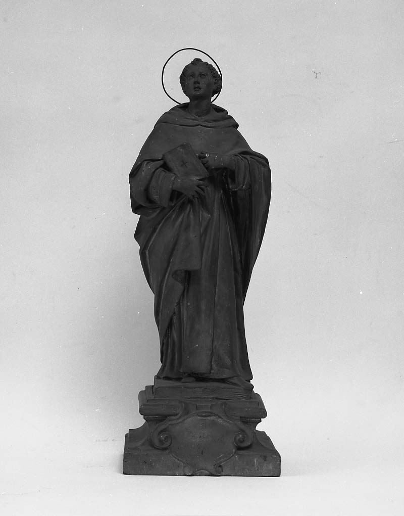 Santo domenicano (statuetta devozionale) - ambito bolognese (metà sec. XVIII)