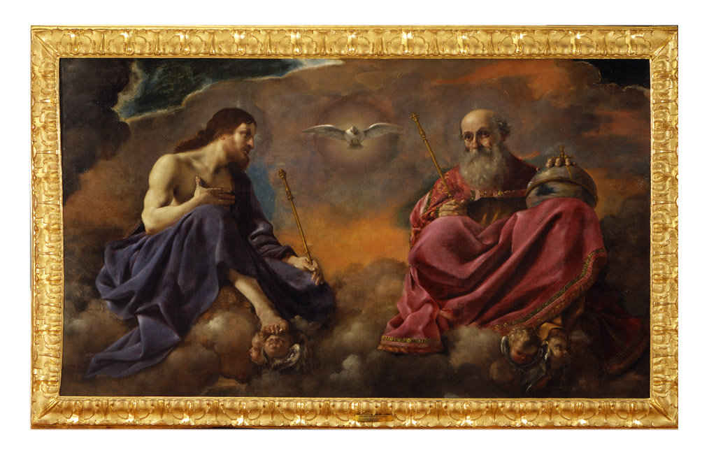 Trinità (dipinto) di Barbieri Giovanni Francesco detto Guercino (sec. XVII, sec. XVII)