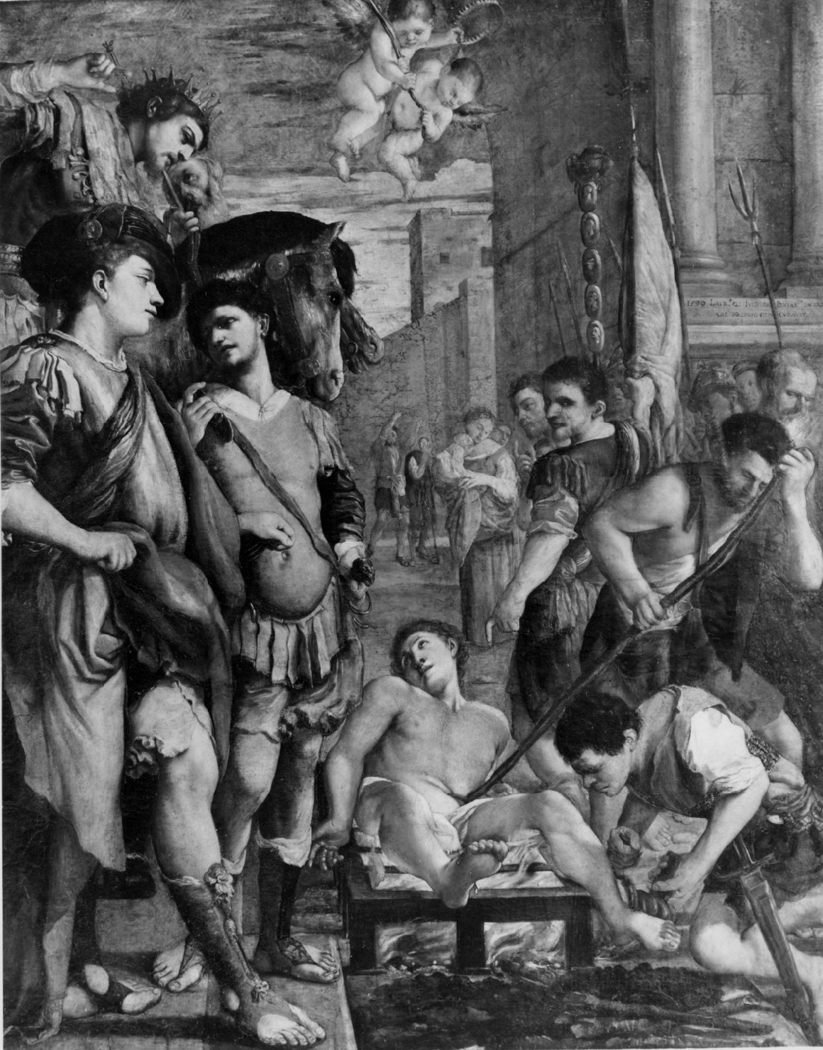martirio di San Lorenzo (dipinto) di Faccini Pietro (sec. XVI)