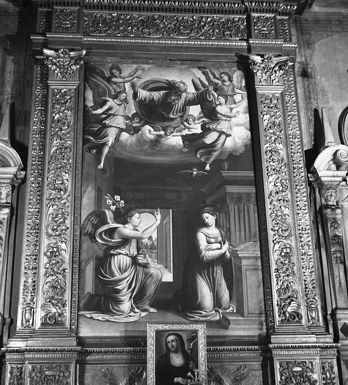 annunciazione (dipinto) di Francucci Innocenzo detto Innocenzo da Imola (sec. XVI)