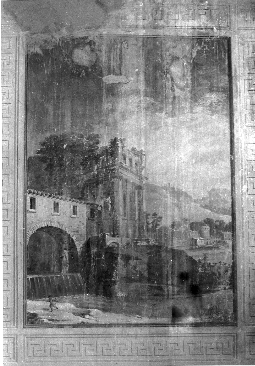 paesaggio fantastico (dipinto, serie) di Dalla Nave Alessandro (attribuito) (fine sec. XVIII)