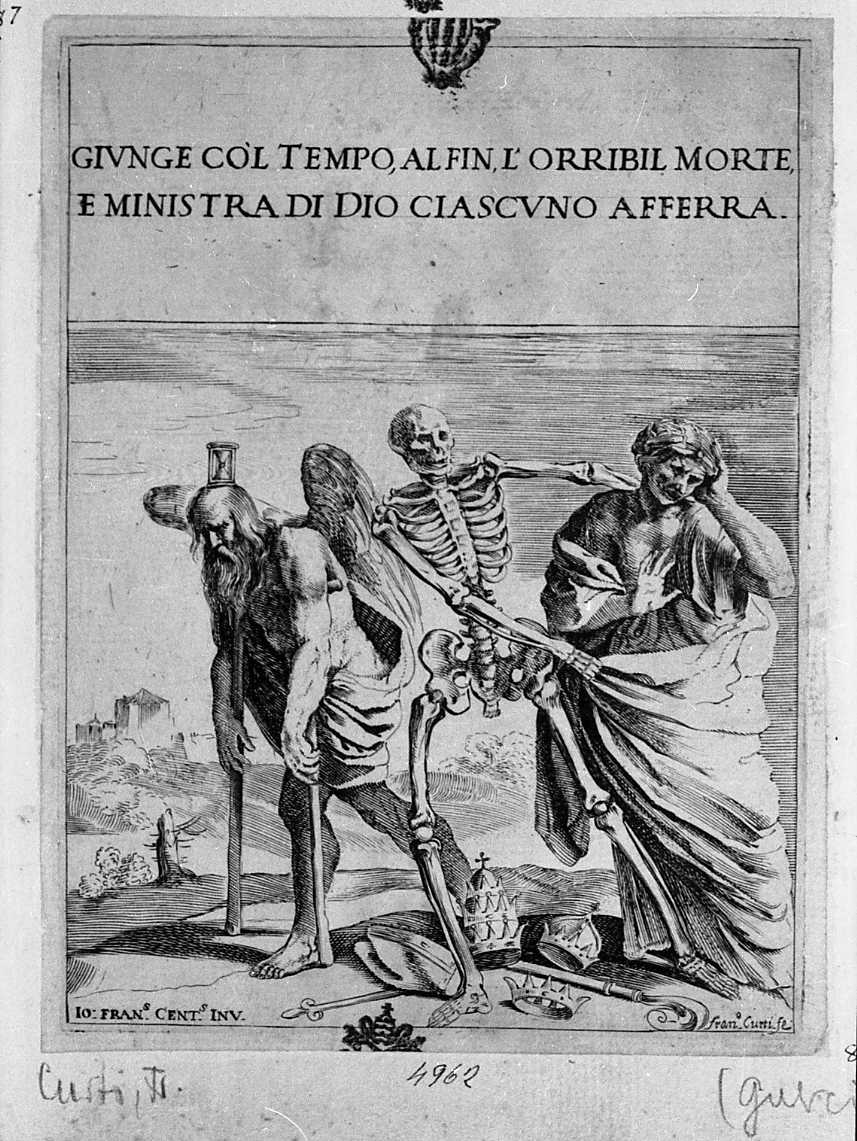 Gabella della Morte (stampa) di Barbieri Giovanni Francesco detto Guercino, Curti Francesco (sec. XVII)