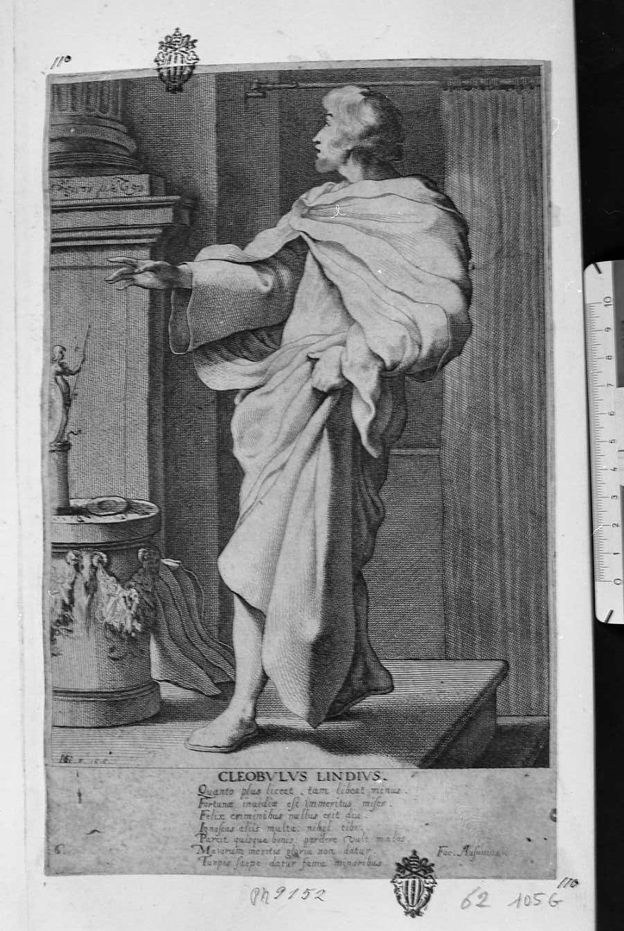Cleobulus Lindius (stampa) di Bellange Jacques (sec. XVII)