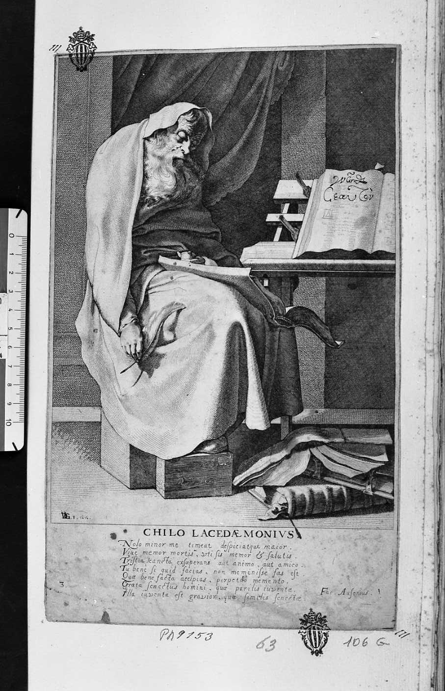 Chilolacedaemonius (stampa) di Bellange Jacques (sec. XVII)
