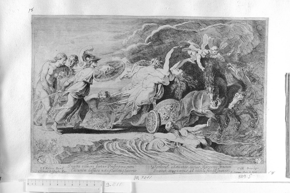 il ratto di Proserpina (stampa) di Soutman Pieter Claesz, Rubens Pieter Paul (sec. XVII)