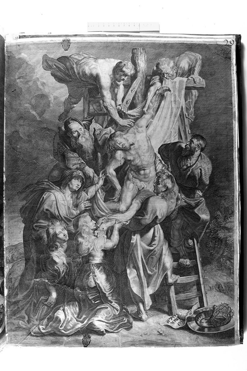 deposizione di Cristo dalla croce (stampa) di Rubens Pieter Paul, Ragot François (attribuito) (sec. XVII)