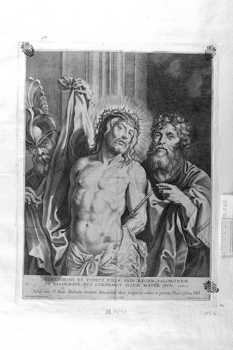 Ecce Homo (stampa) di Rubens Pieter Paul (sec. XVII)