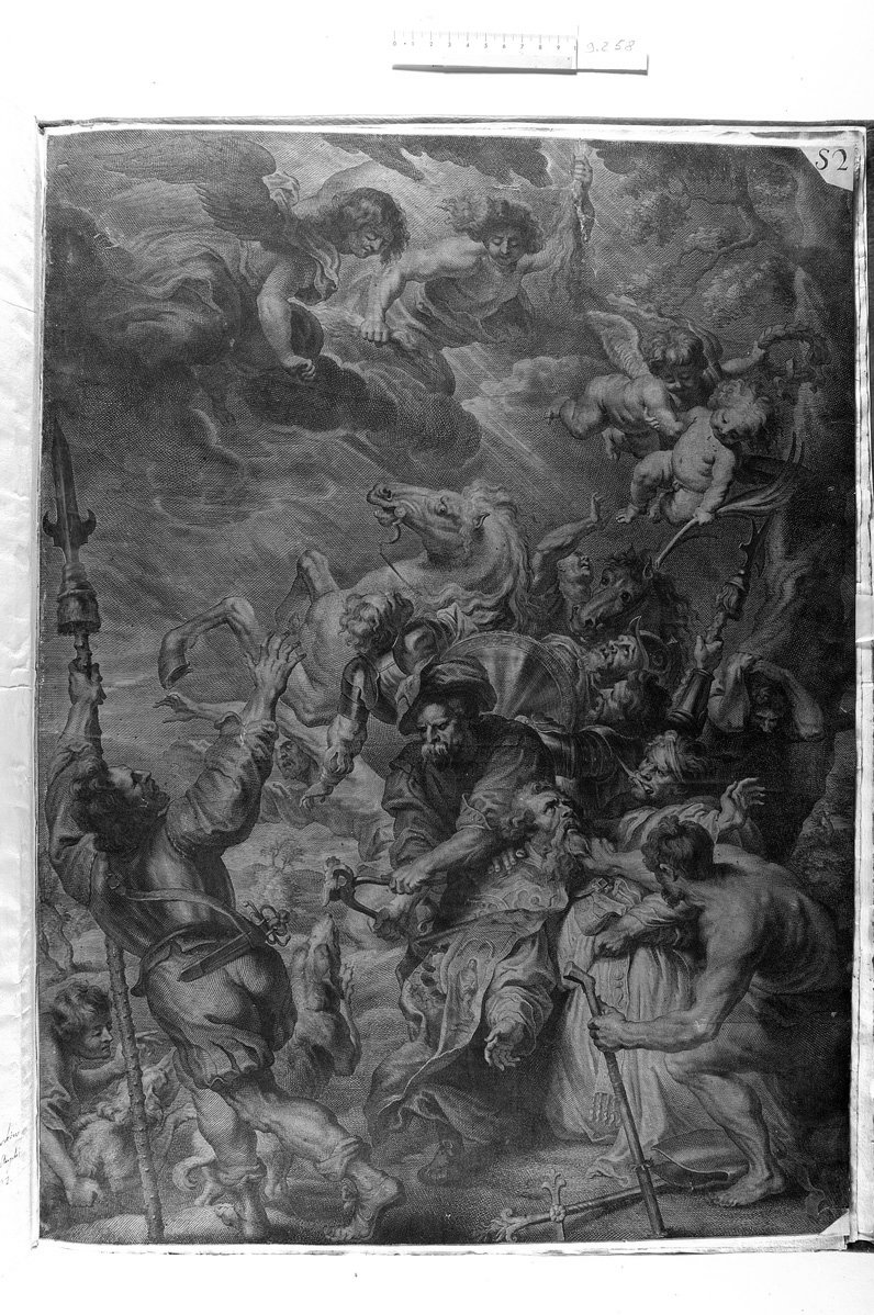 Il martirio di S.? Vescovo di Gaud (stampa) di Rubens Pieter Paul, Van Caukerken Cornelis (attribuito) (sec. XVII)