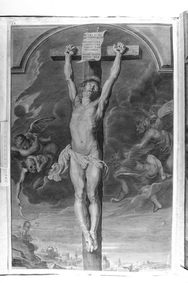 Cristo in Croce (stampa) di Ragot François (attribuito), Rubens Pieter Paul (sec. XVII)