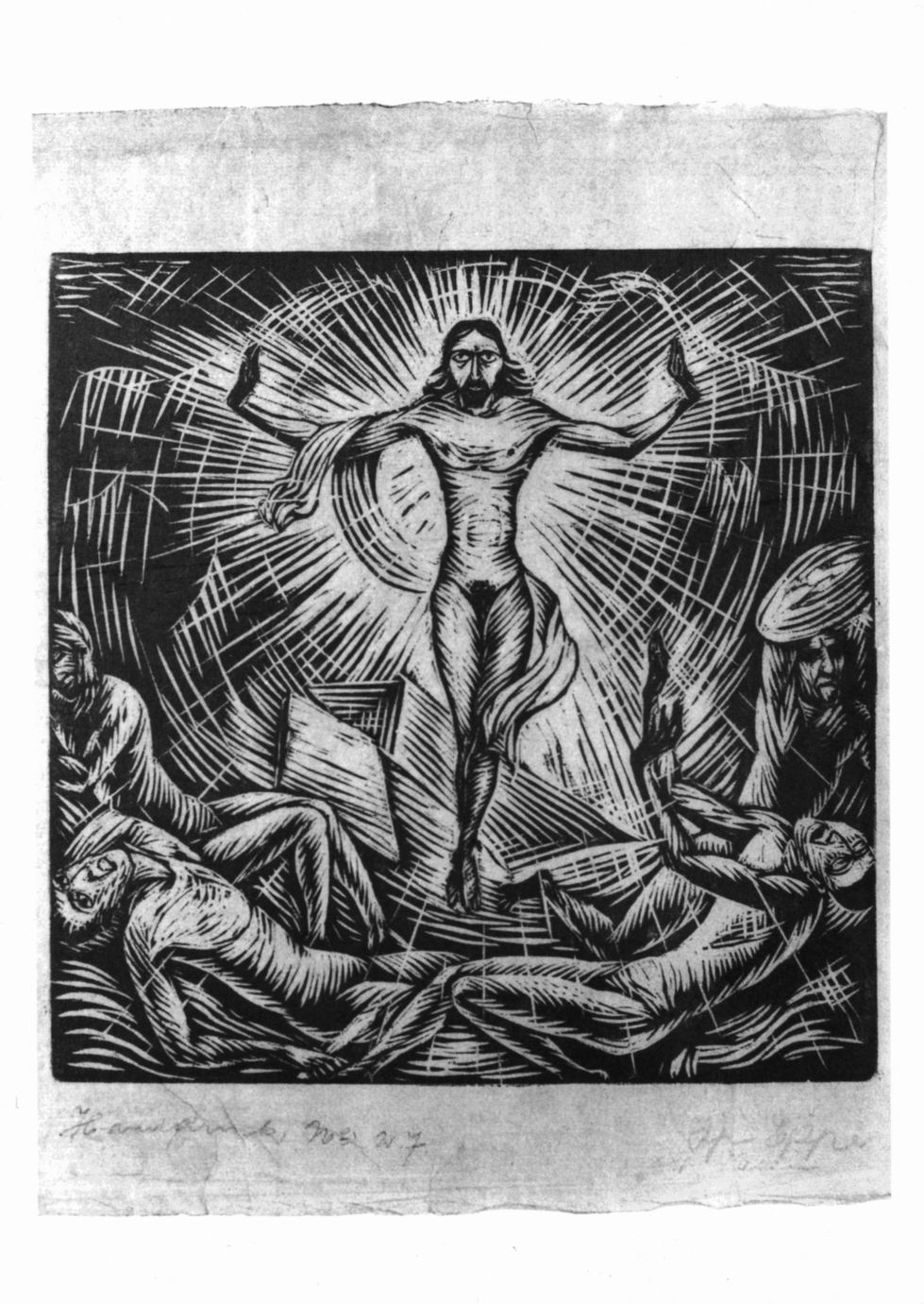 Auferstehung, Resurrezione (stampa) di Epper Ignaz (sec. XX)