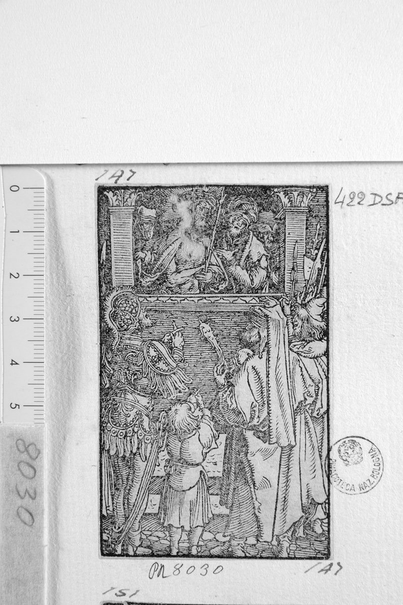 Ecce Homo (stampa) di Durer Albrecht (scuola) (sec. XVII)