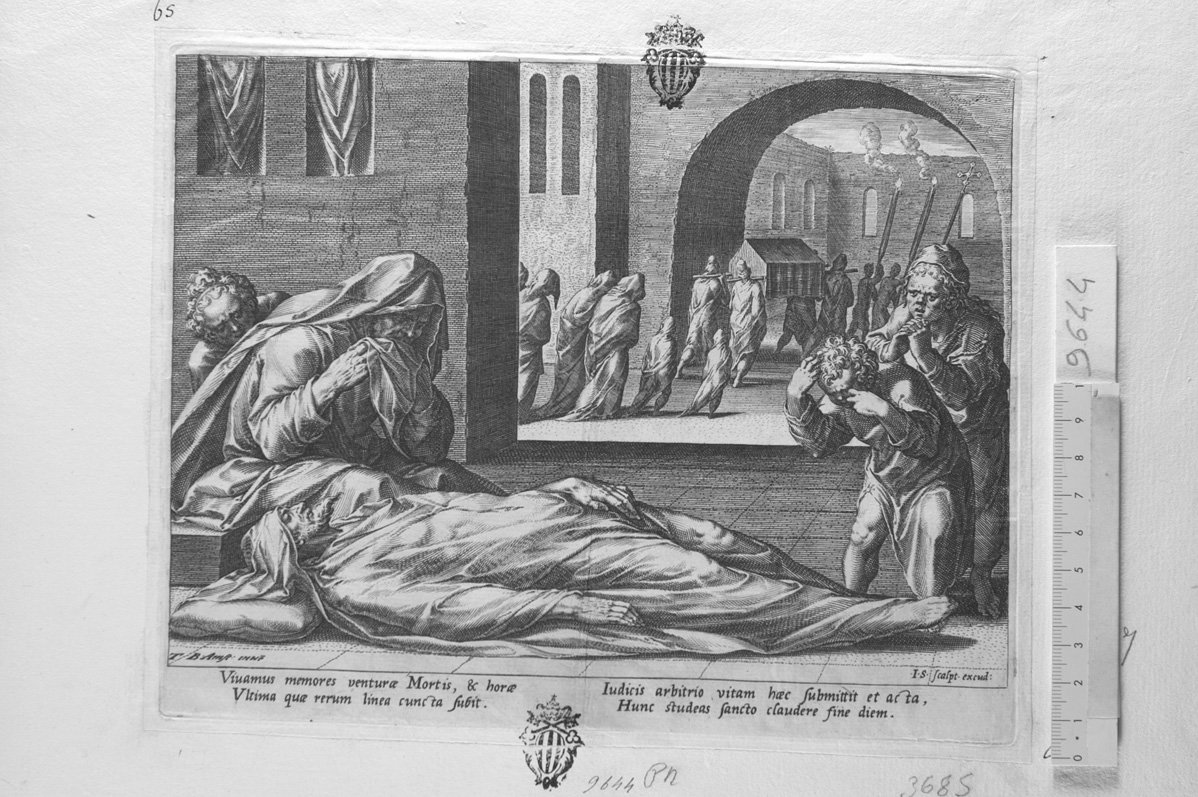 Allegoria della morte (stampa) di Sadeler Johannes (sec. XVII)