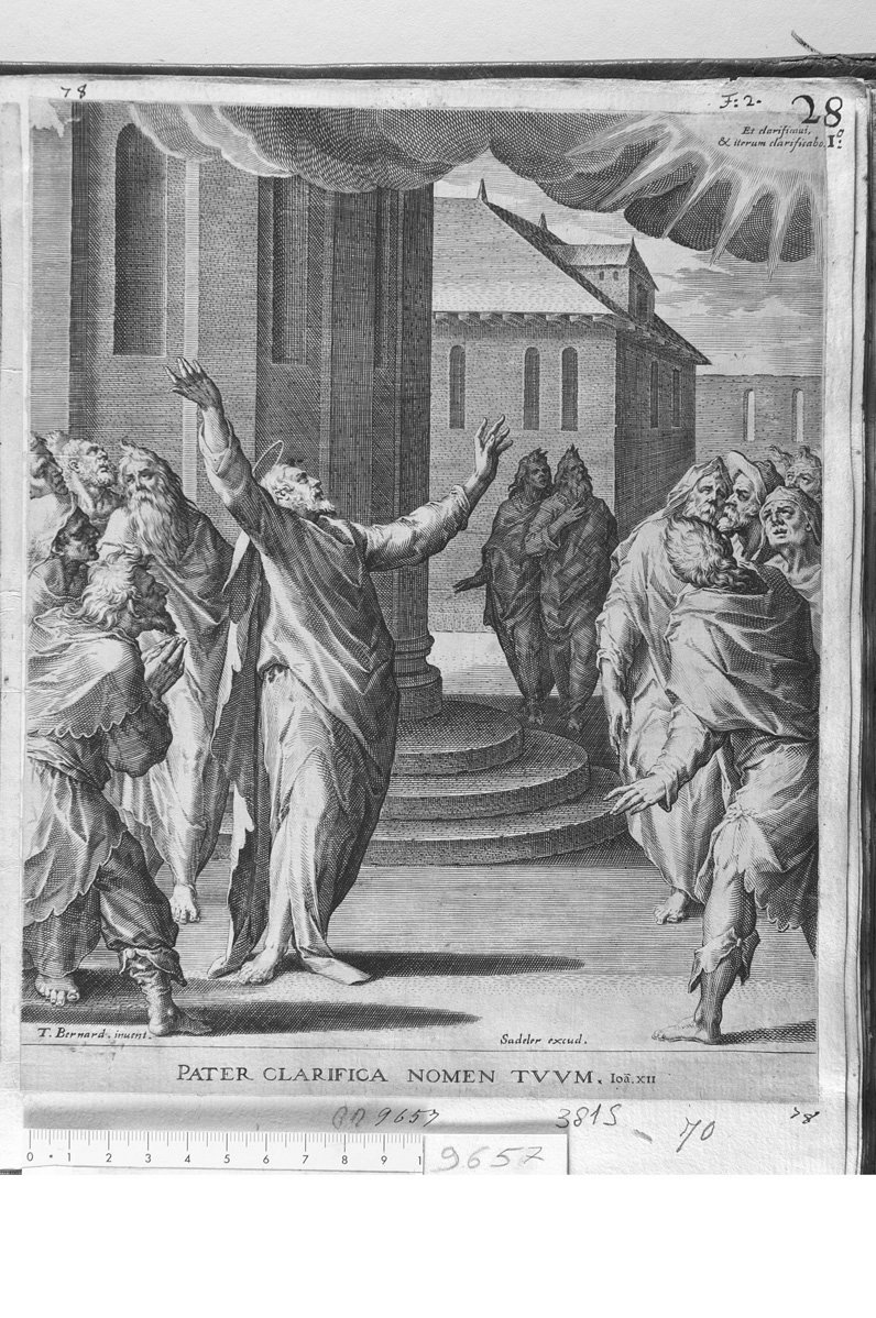 San Pietro prega il Signore affinchè faccia manifesto il nome (stampa) di Sadeler Johannes (sec. XVII)
