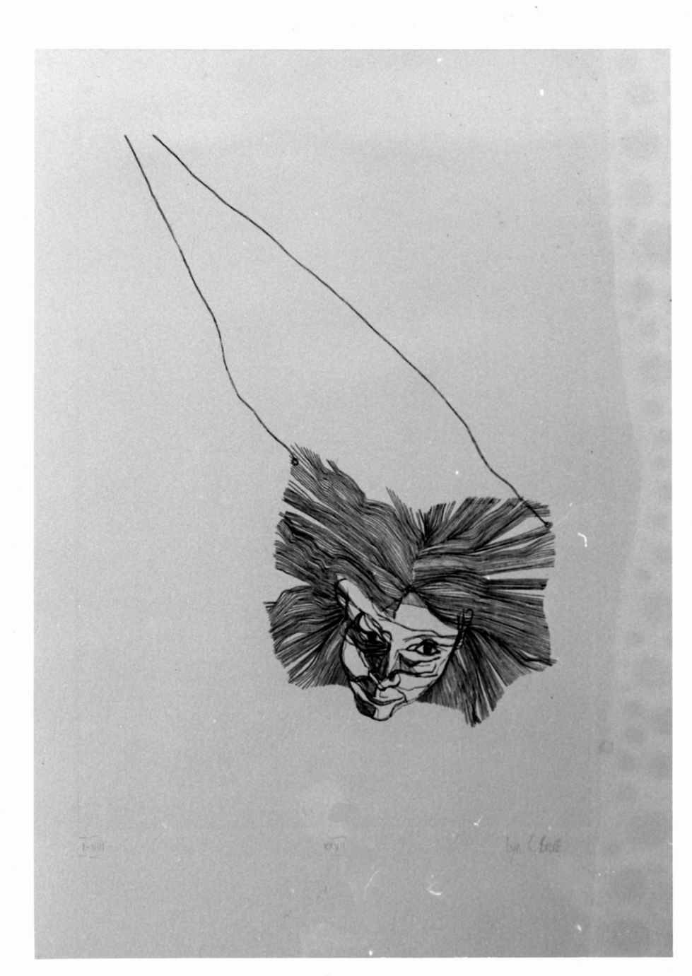 Kite mask, Maschera (stampa, elemento d'insieme) di Bruce Lyn C (sec. XX)