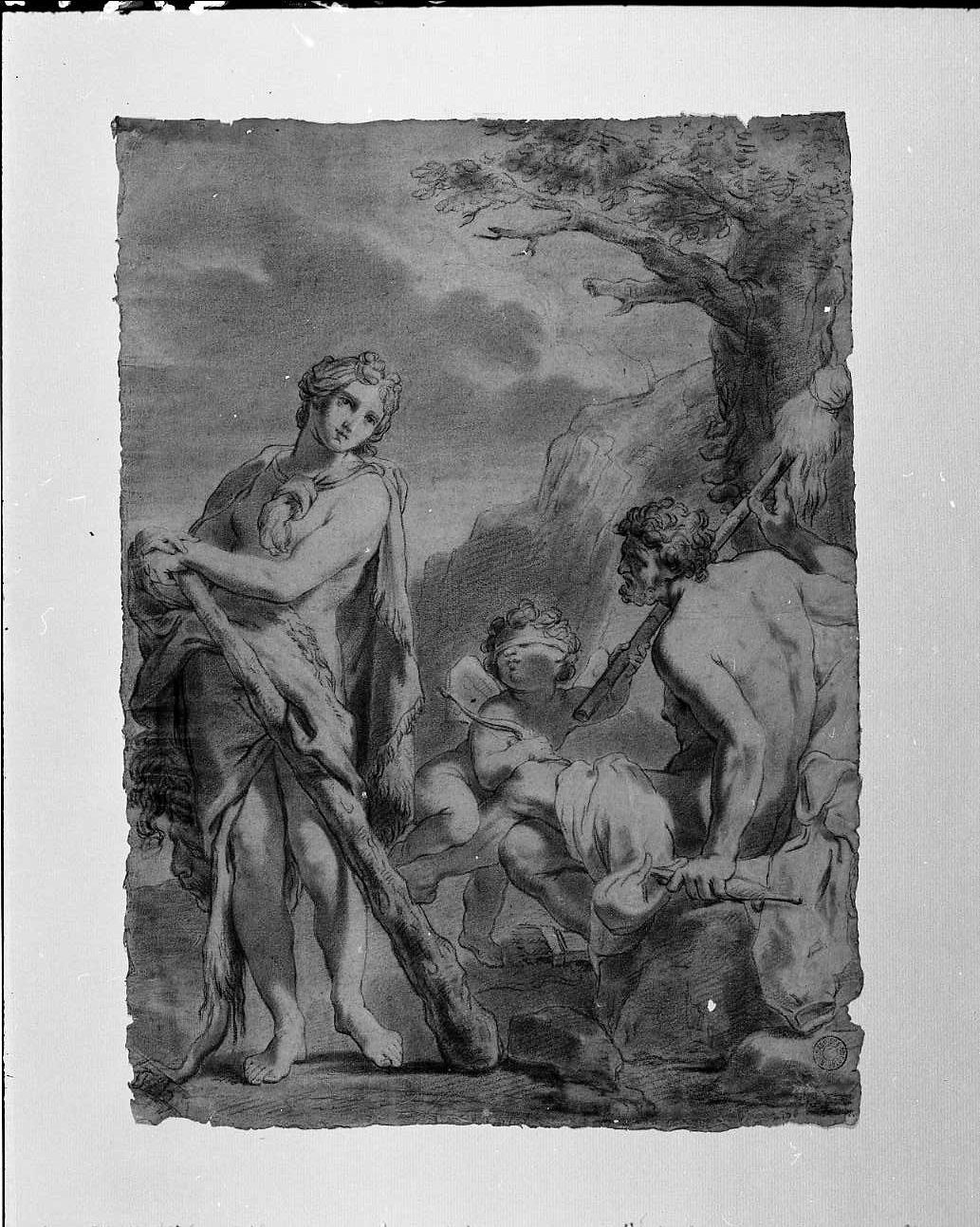 scena allegorica (disegno, opera isolata) di Gandolfi Gaetano (sec. XIX)