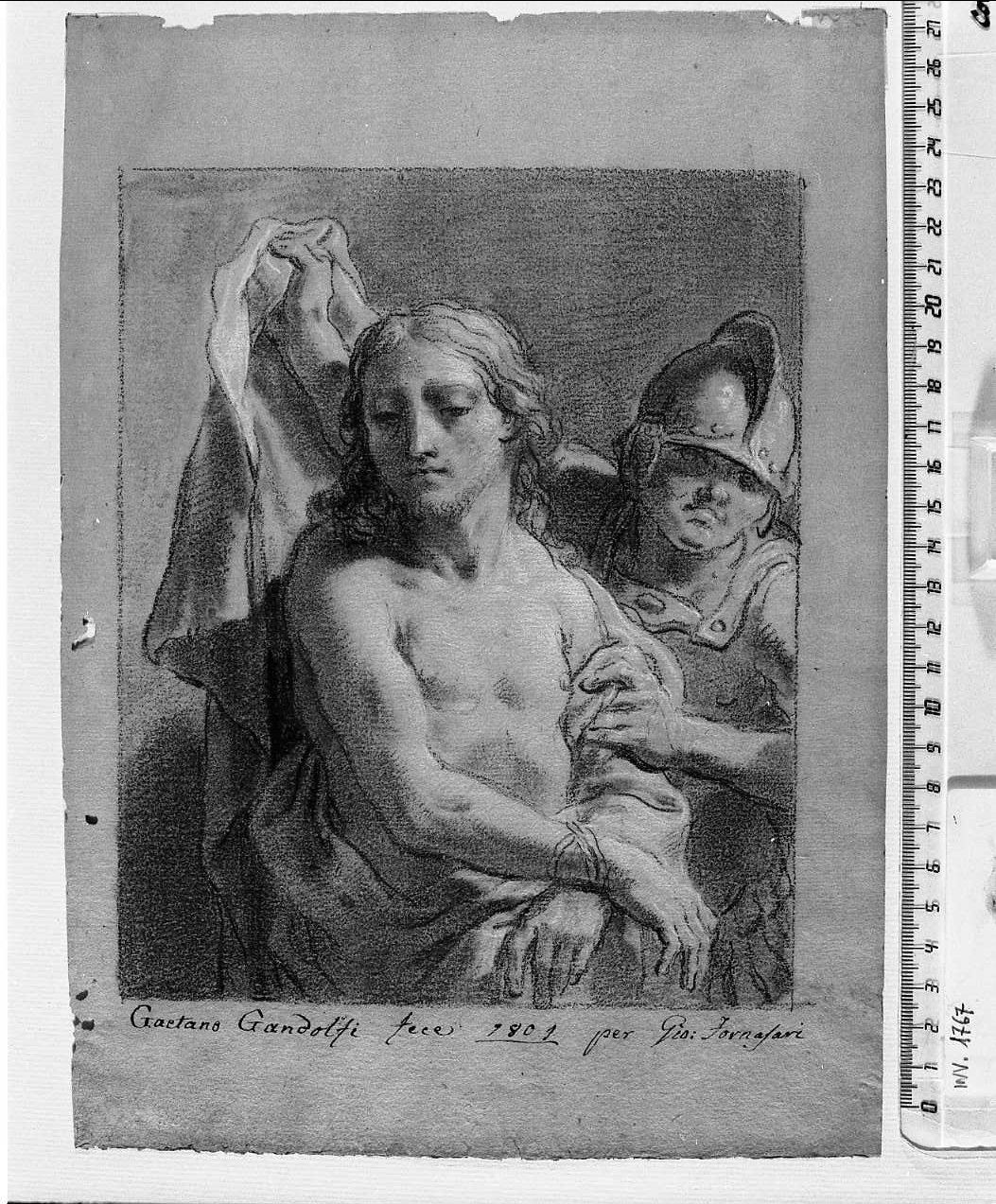 Ecce Homo mostrato da un guerriero (disegno, opera isolata) di Gandolfi Gaetano (sec. XIX)