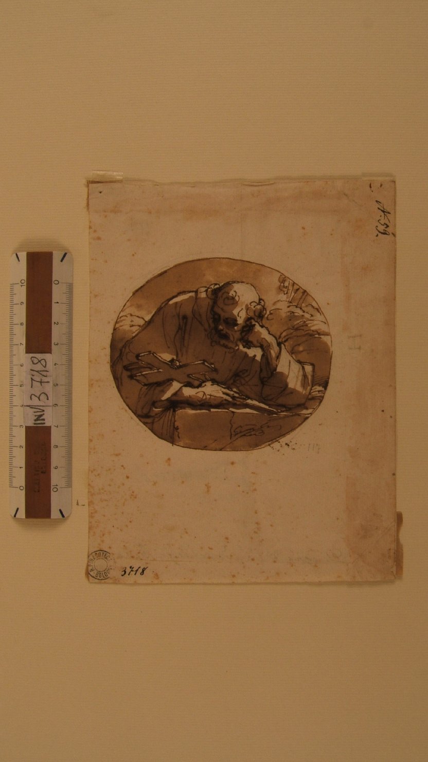San Domenico (disegno, opera isolata) di Gandolfi Ubaldo (attribuito) (sec. XVIII)