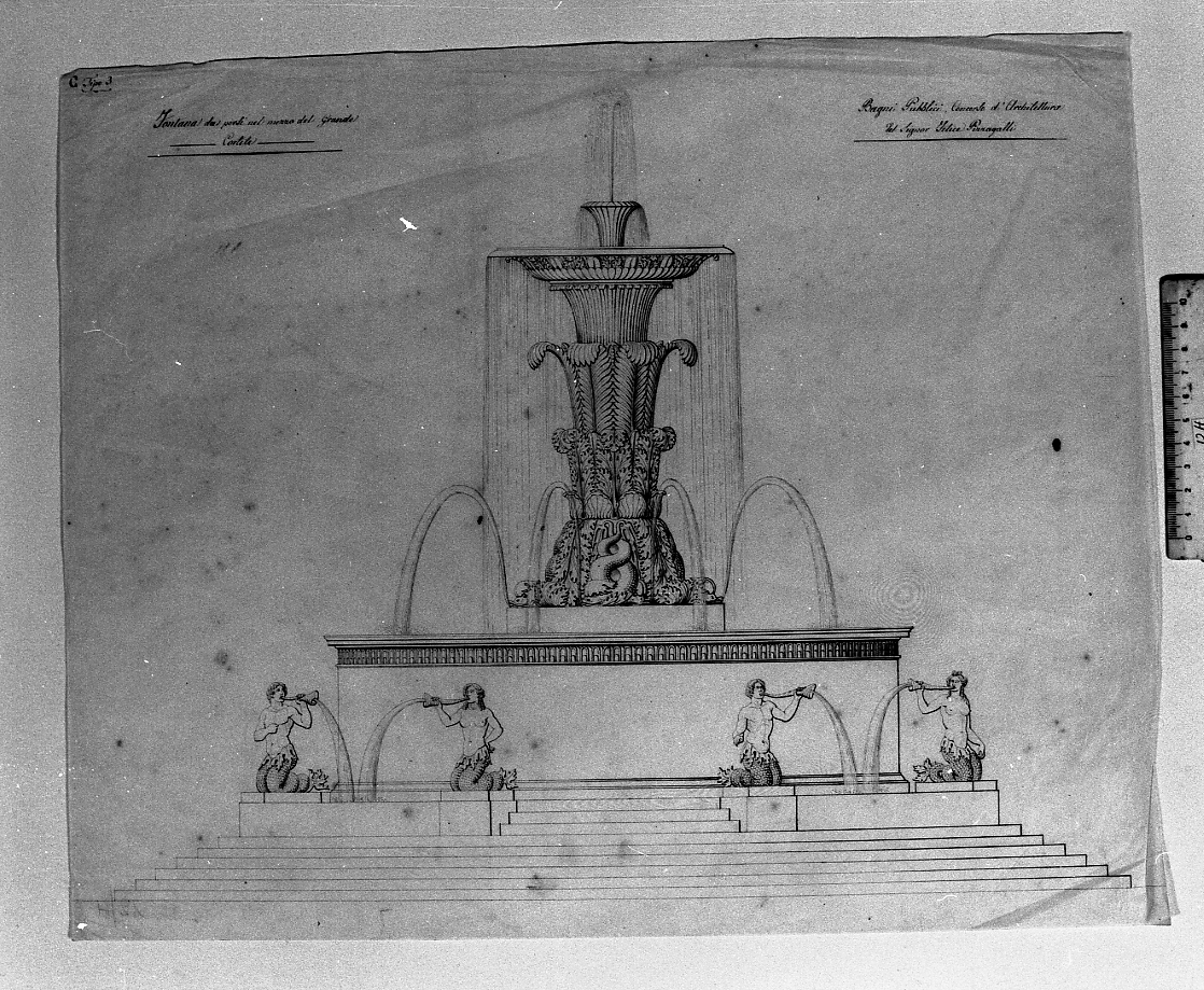 fontana (disegno) di Riccardi Elbino (secondo quarto sec. XIX)
