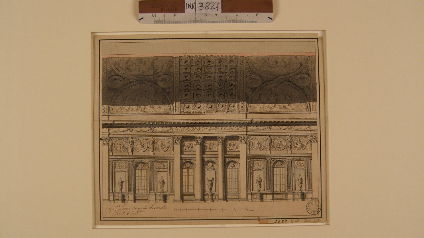salone (disegno) di Feneulle Louis-Auguste (seconda metà sec. XVIII)