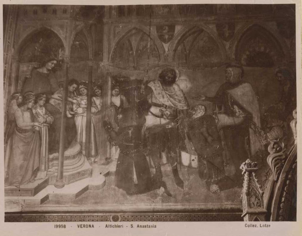 Affreschi - Scene della vita di S. Anastasia (positivo) di Altichiero, Anonimo (XIX/ XX)
