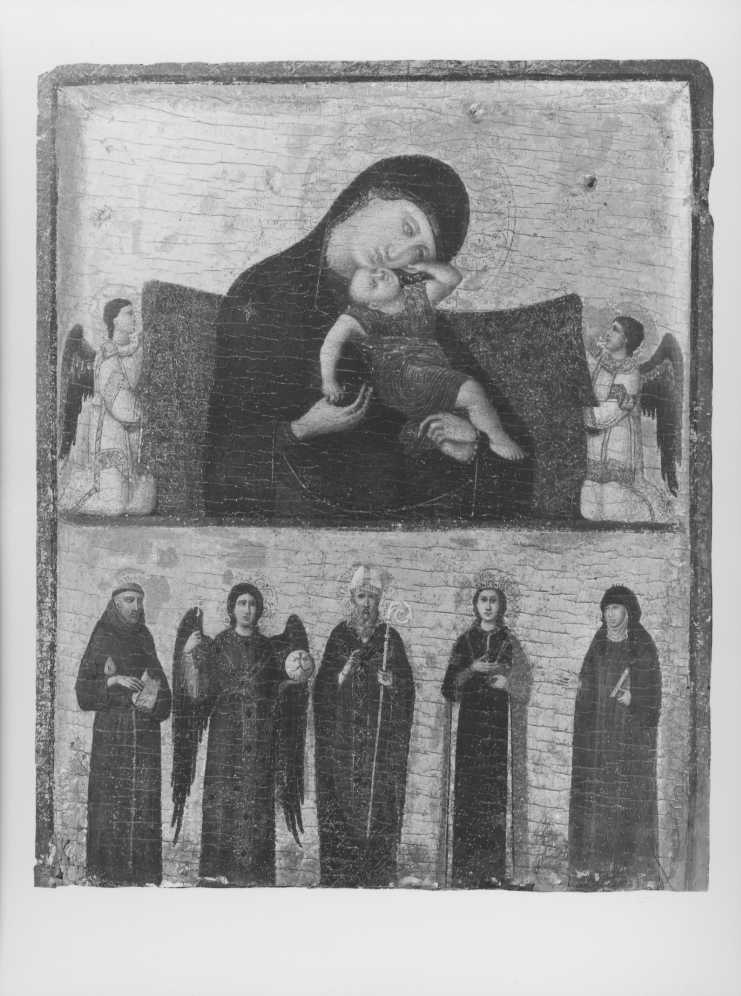 Giovanni da Rimini/ Madonna col Bambino e cinque Santi/ Faenza/ Pinacoteca Civica (positivo) di Giovanni da Rimini, Anonimo (XX)
